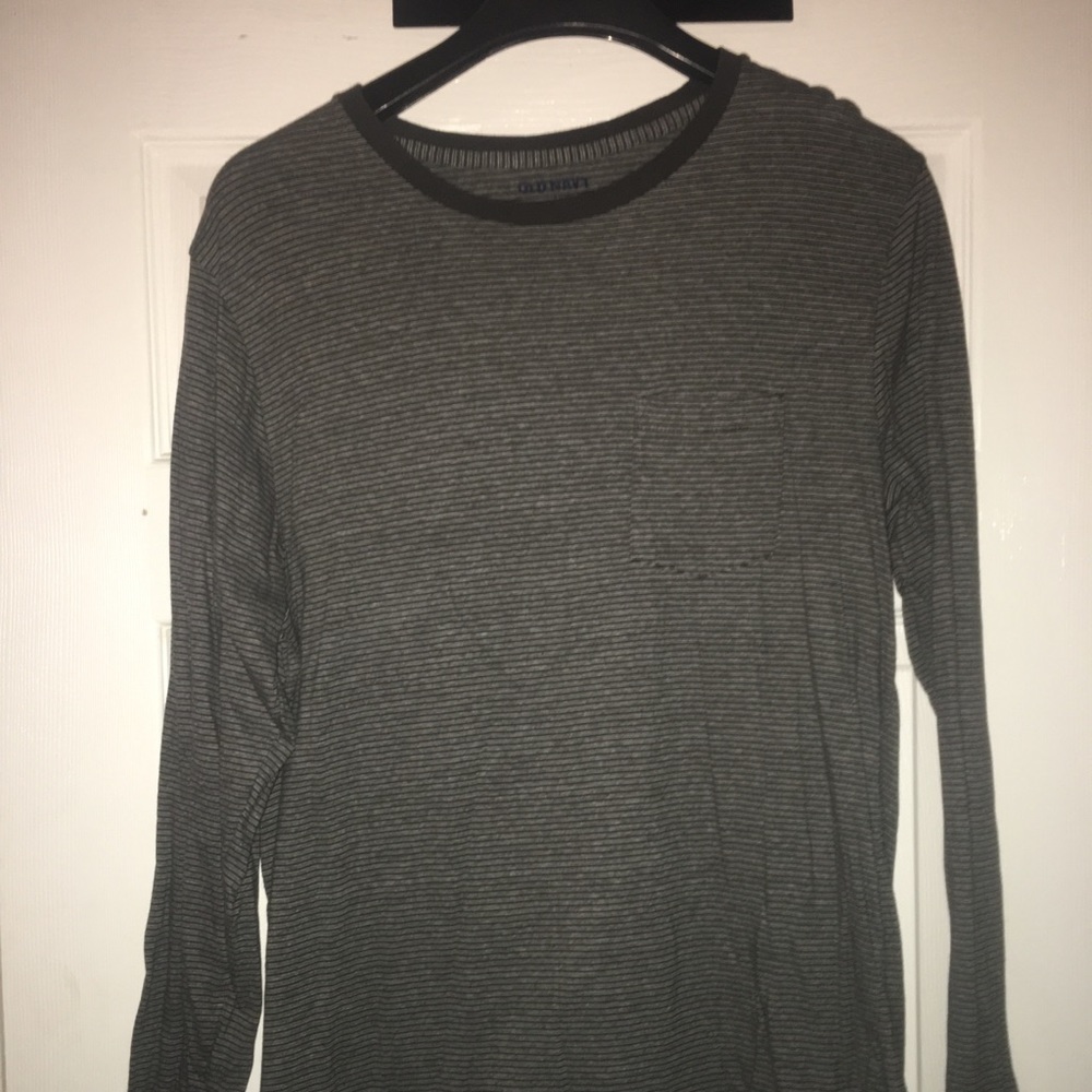 OLD NAVY Lightly striped Black Long-sleeve